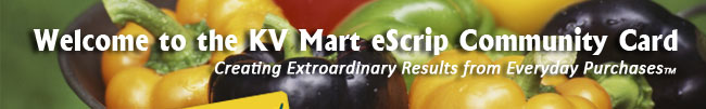 Welcome to the KV Mart eScrip Community Card