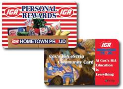 Cox's IGA Community Card